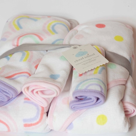 cloud island infant hooded towel